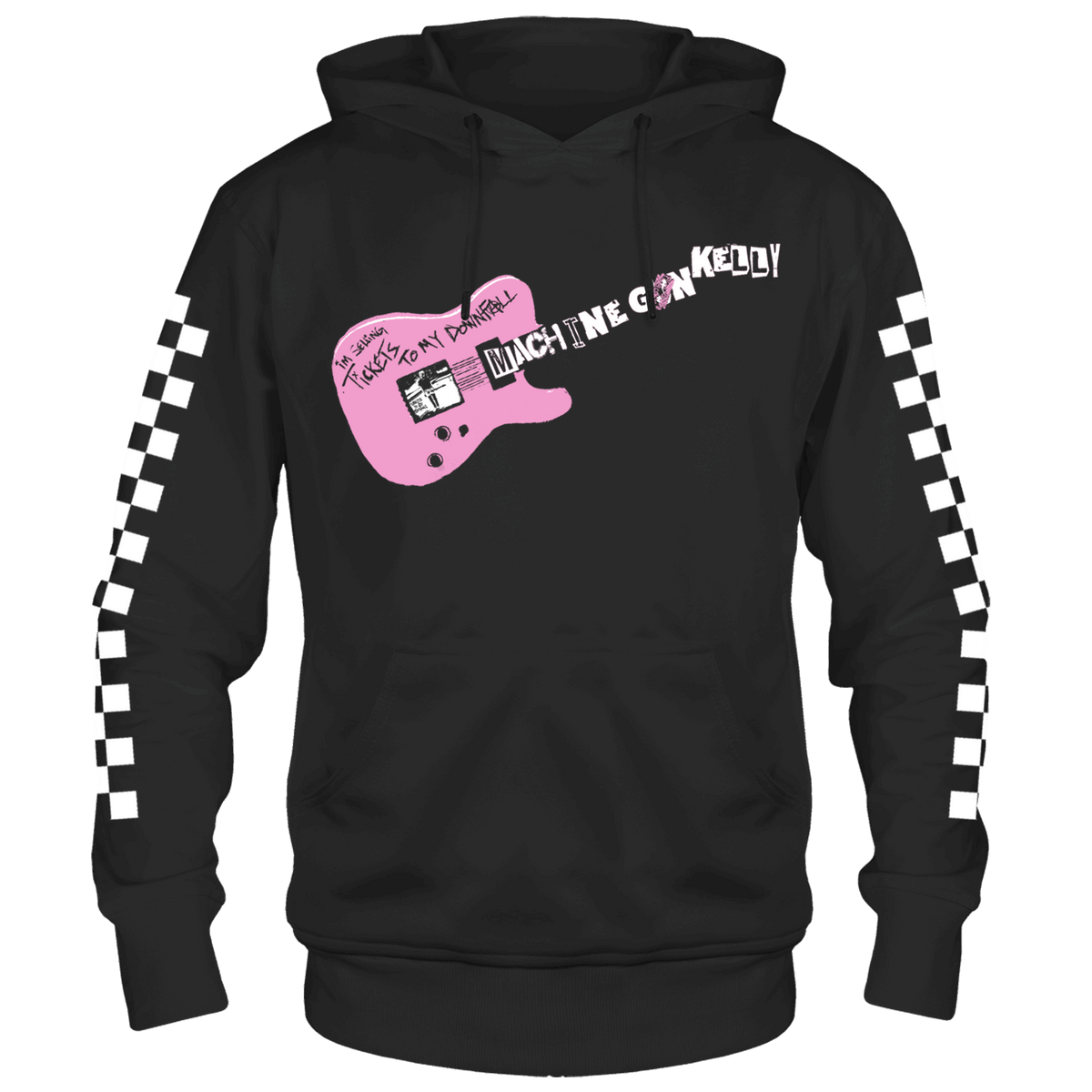 Machine Gun Kelly Tickets to My Downfall Frt/Bk/Slv Black Pull Over Hoodie - GMerch - Flyclothing LLC
