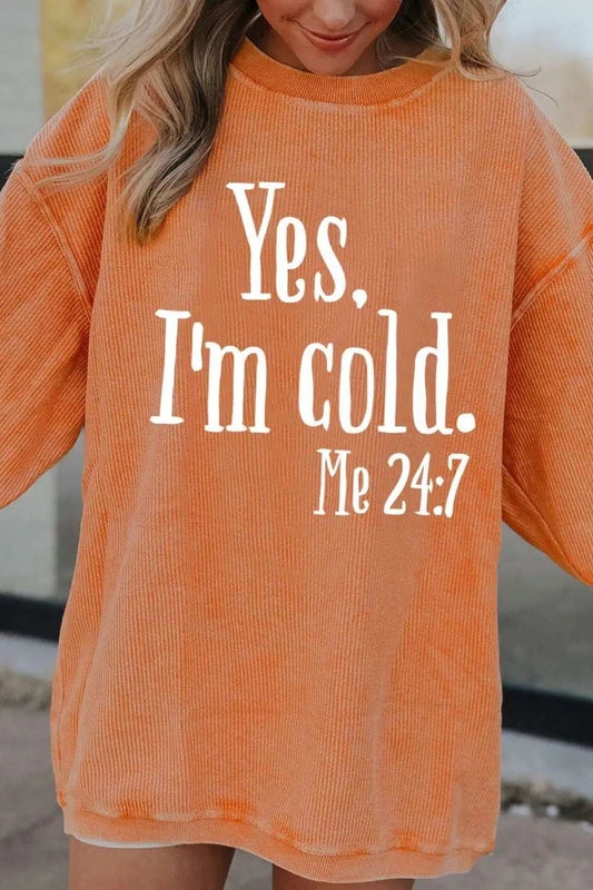 Letter Graphic Round Neck Long Sleeve Sweatshirt - Trendsi - Flyclothing LLC