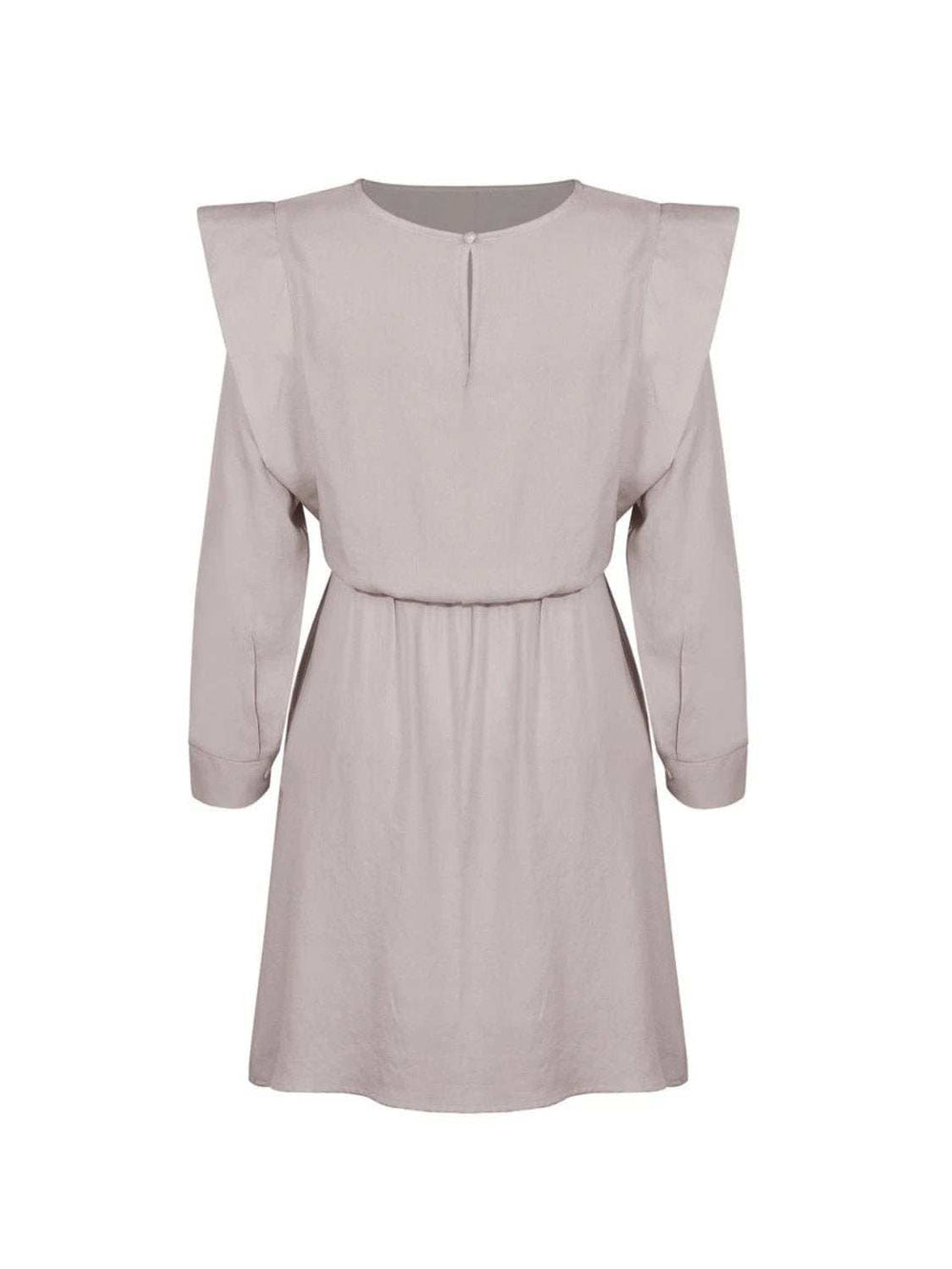 Round Neck Long Sleeve Mini Dress - Trendsi - Flyclothing LLC