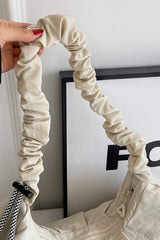 Drawstring Strap Ruched Crossbody Bag - Trendsi - Flyclothing LLC