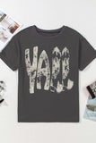 YALL Cowboy Boots Graphic Short Sleeve T-Shirt - Trendsi - Flyclothing LLC