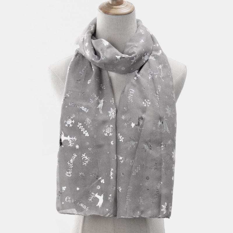 Christmas Element Polyester Scarf - Trendsi - Flyclothing LLC