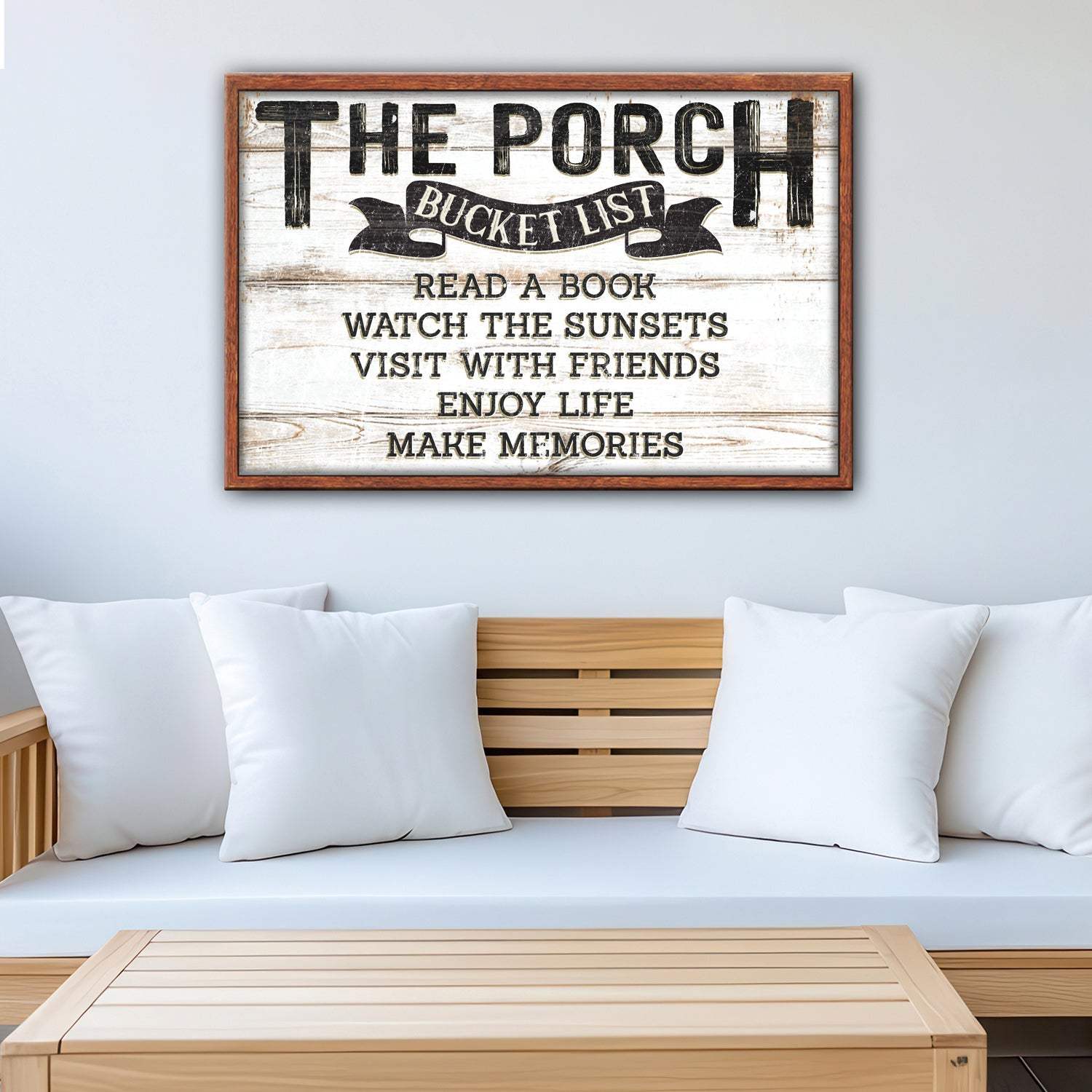 The Porch Bucket Sign - Tailored Canvases - Flyclothing LLC