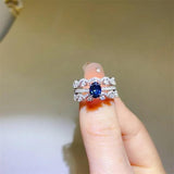 1 Carat Moissanite 925 Sterling Silver Ring - Trendsi