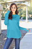 Basic Bae Full Size Round Neck Long Sleeve T-Shirt - Trendsi - Flyclothing LLC