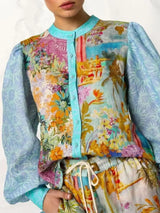 Printed Button Up Shirt and Shorts Set - Trendsi - Flyclothing LLC