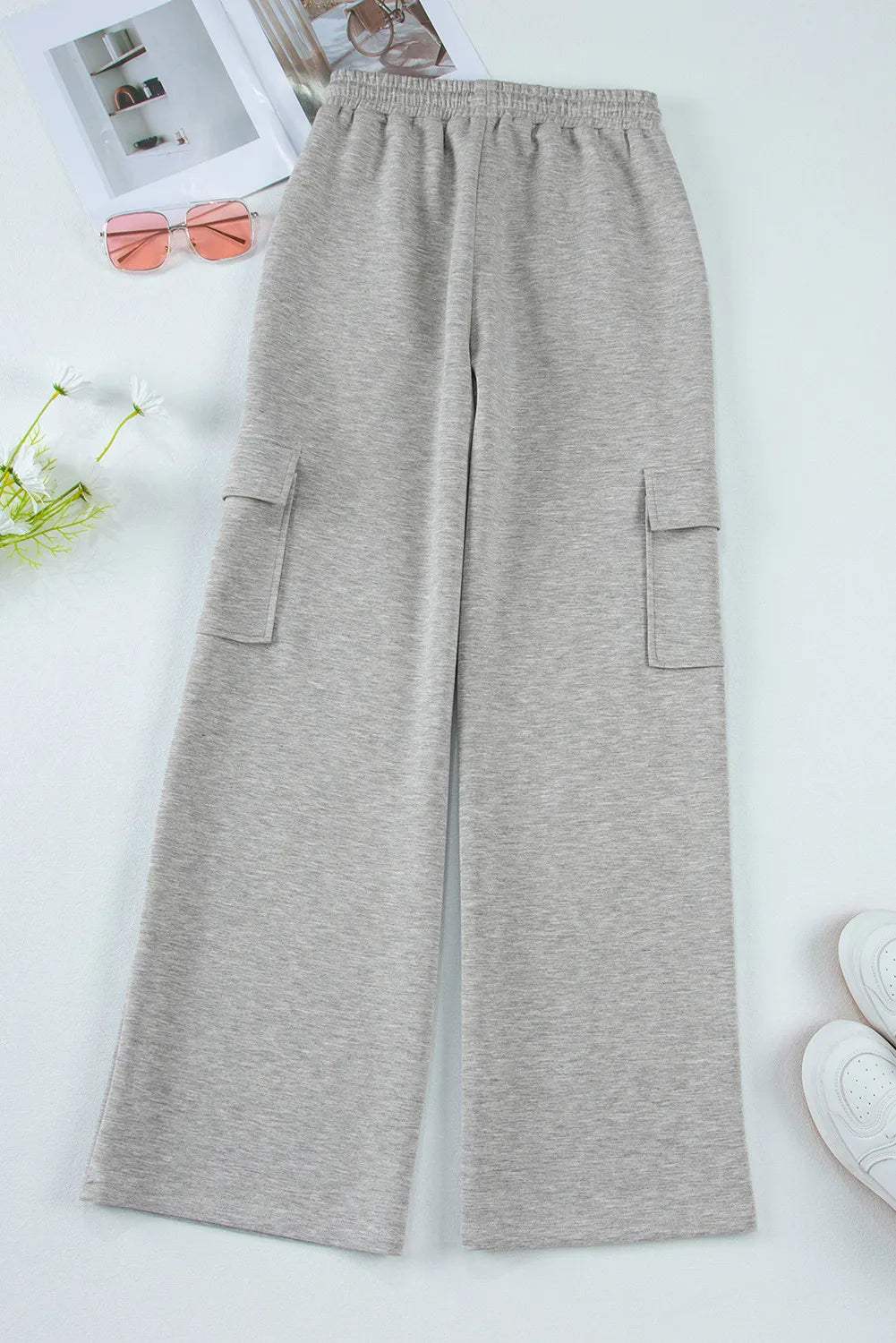 Drawstring Active Pants with Pockets - Trendsi - Flyclothing LLC