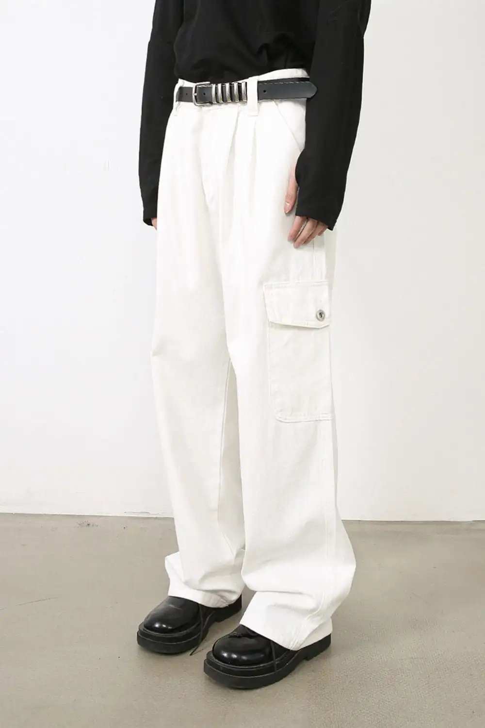 Men's Loose Fit Cargo Jeans - Trendsi - Flyclothing LLC