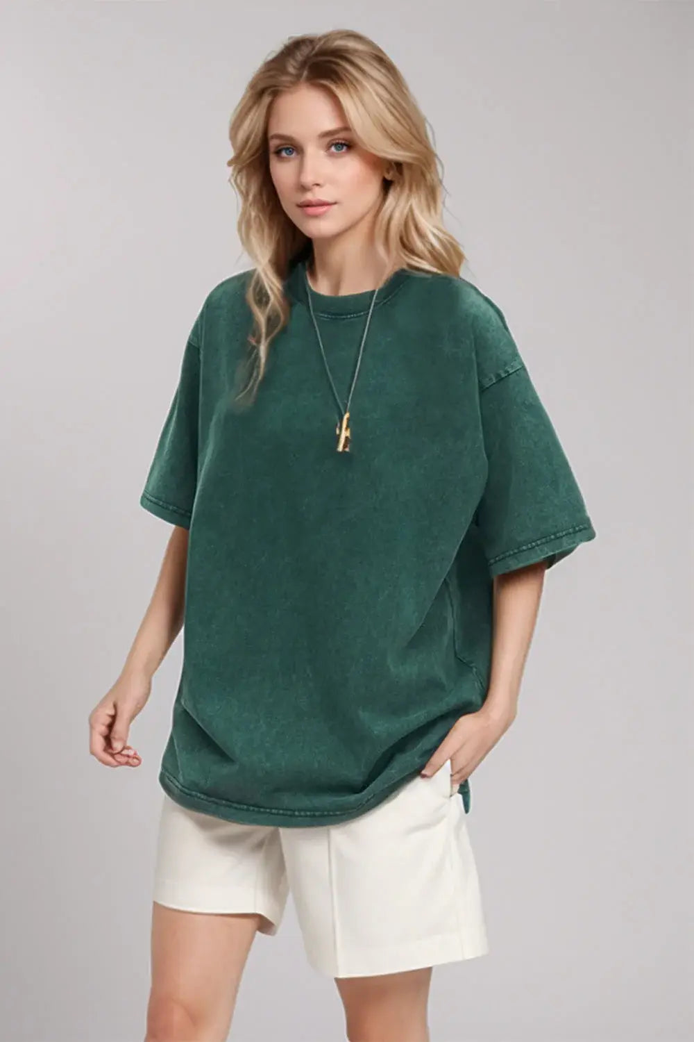 Basic Bae Round Neck Half Sleeve T-Shirt - ShopBasicbae - Flyclothing LLC