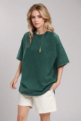 Basic Bae Round Neck Half Sleeve T-Shirt - ShopBasicbae - Flyclothing LLC