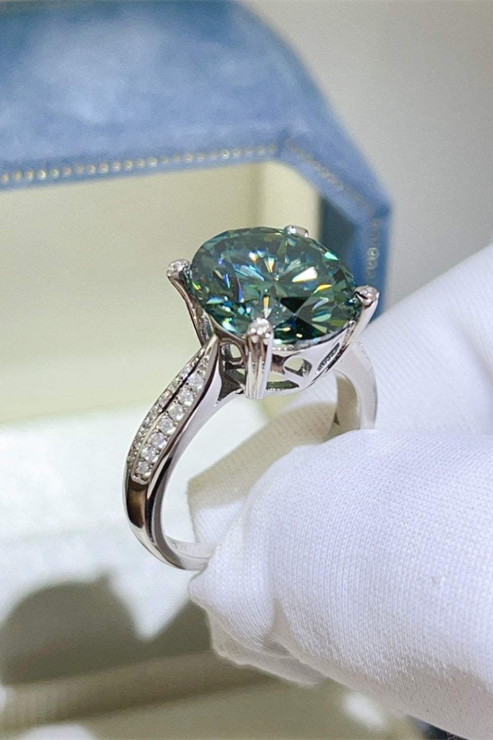 5 Carat Moissanite 925 Sterling Silver Ring - Trendsi - Flyclothing LLC