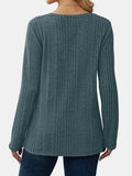 V-Neck Long Sleeve T-Shirt - Trendsi - Flyclothing LLC
