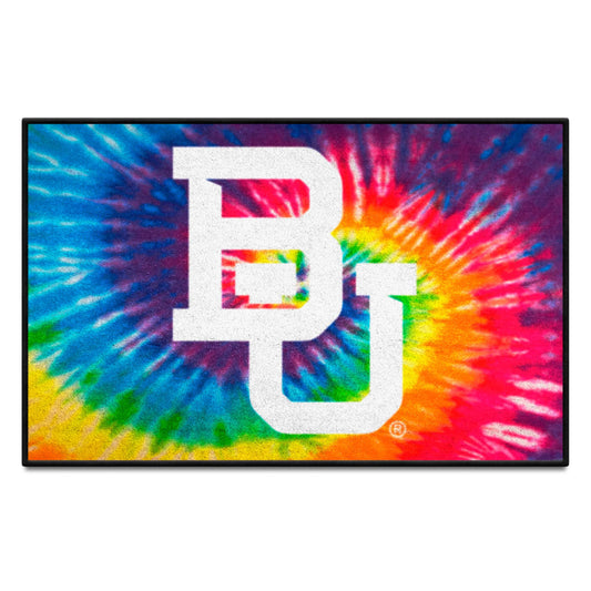 Baylor Bears Tie Dye Starter Mat Accent Rug - 19in. x 30in. - Baylor