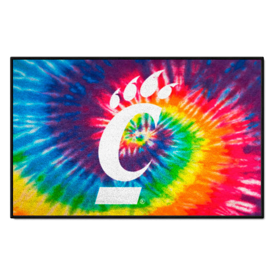 Cincinnati Bearcats Tie Dye Starter Mat Accent Rug - 19in. x 30in. - Cincinnati