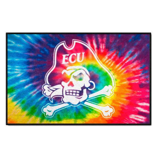 East Carolina Pirates Tie Dye Starter Mat Accent Rug - 19in. x 30in. - East Carolina