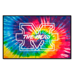 Marshall Thundering Herd Tie Dye Starter Mat Accent Rug - 19in. x 30in. - Marshall