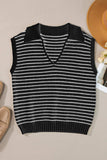 Striped Collared Neck Tank - Trendsi - Flyclothing LLC