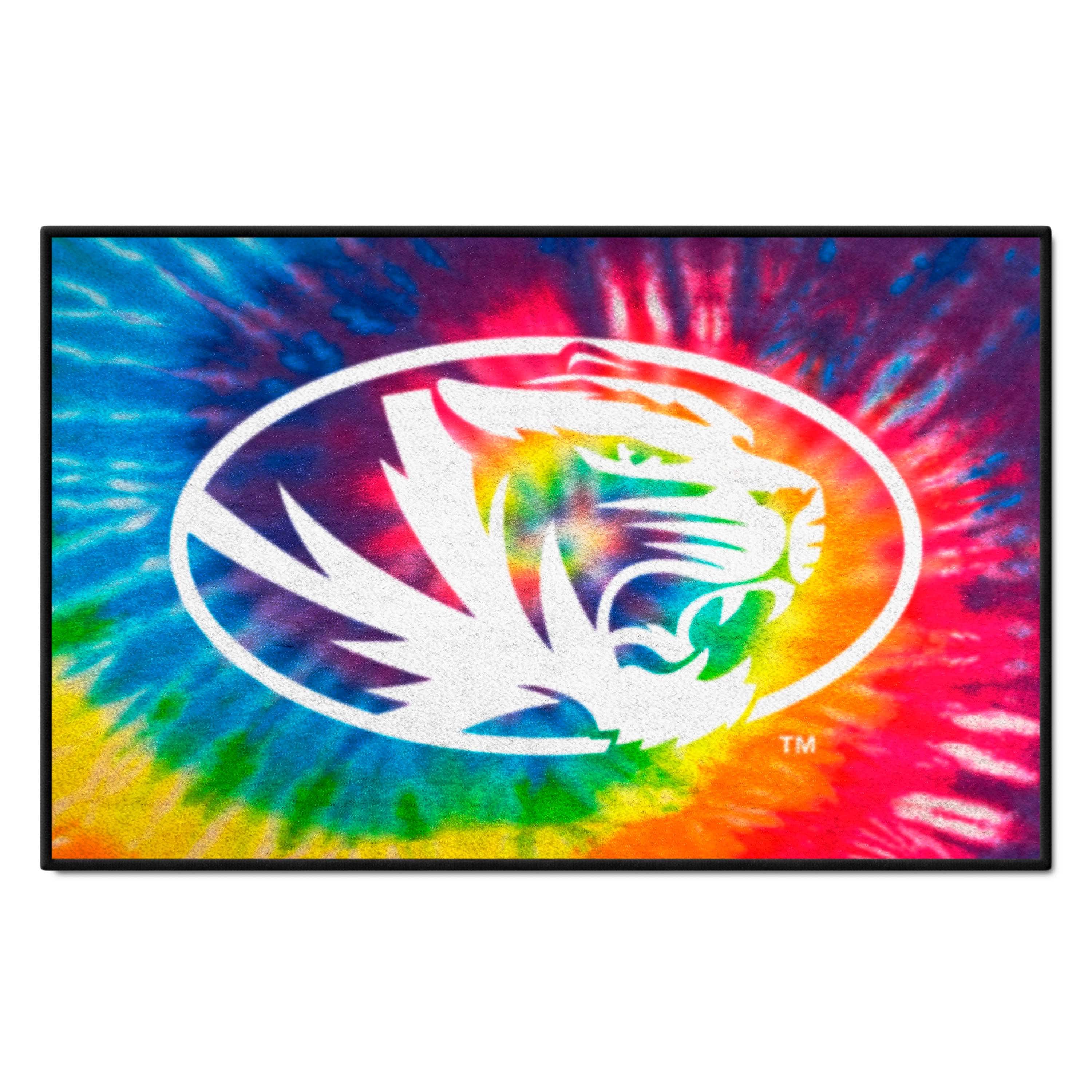 Missouri Tigers Tie Dye Starter Mat Accent Rug - 19in. x 30in. - Missouri