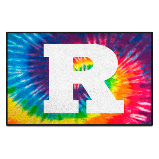 Rutgers Scarlett Knights Tie Dye Starter Mat Accent Rug - 19in. x 30in. - Rutgers