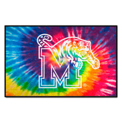 Memphis Tigers Tie Dye Starter Mat Accent Rug - 19in. x 30in. - Memphis