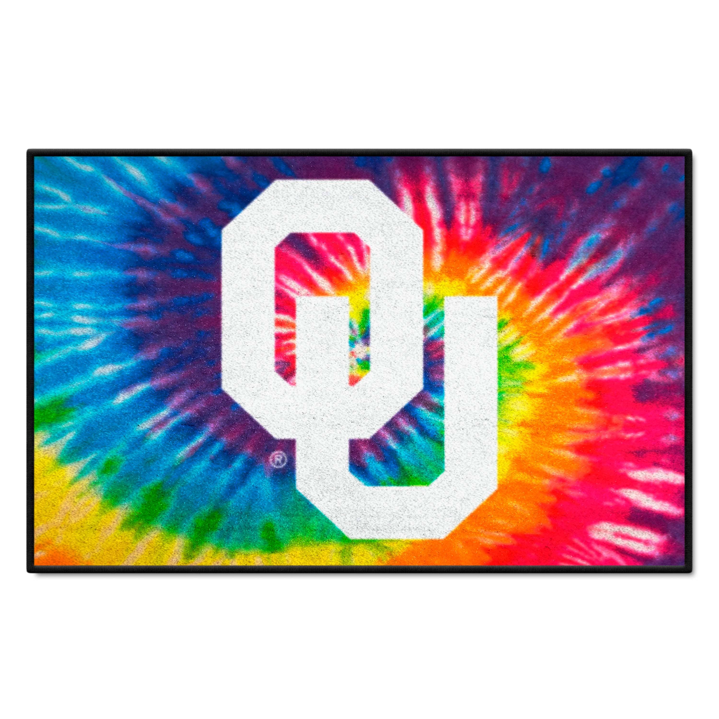 Oklahoma Sooners Tie Dye Starter Mat Accent Rug - 19in. x 30in. - Oklahoma