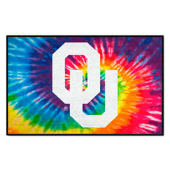 Oklahoma Sooners Tie Dye Starter Mat Accent Rug - 19in. x 30in. - Oklahoma