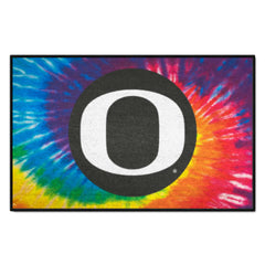 Oregon Ducks Tie Dye Starter Mat Accent Rug - 19in. x 30in. - Oregon