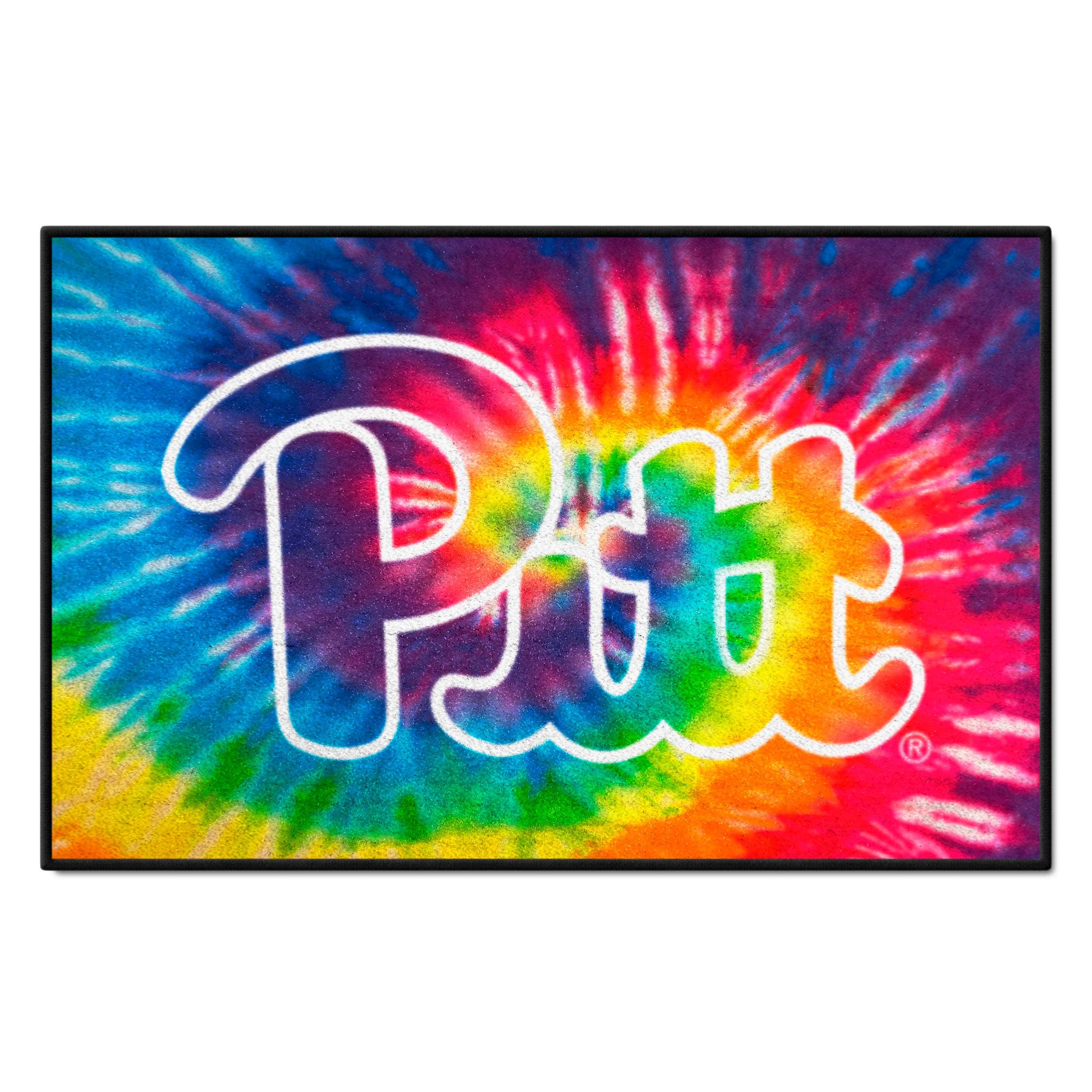 Pitt Panthers Tie Dye Starter Mat Accent Rug - 19in. x 30in. - Pitt