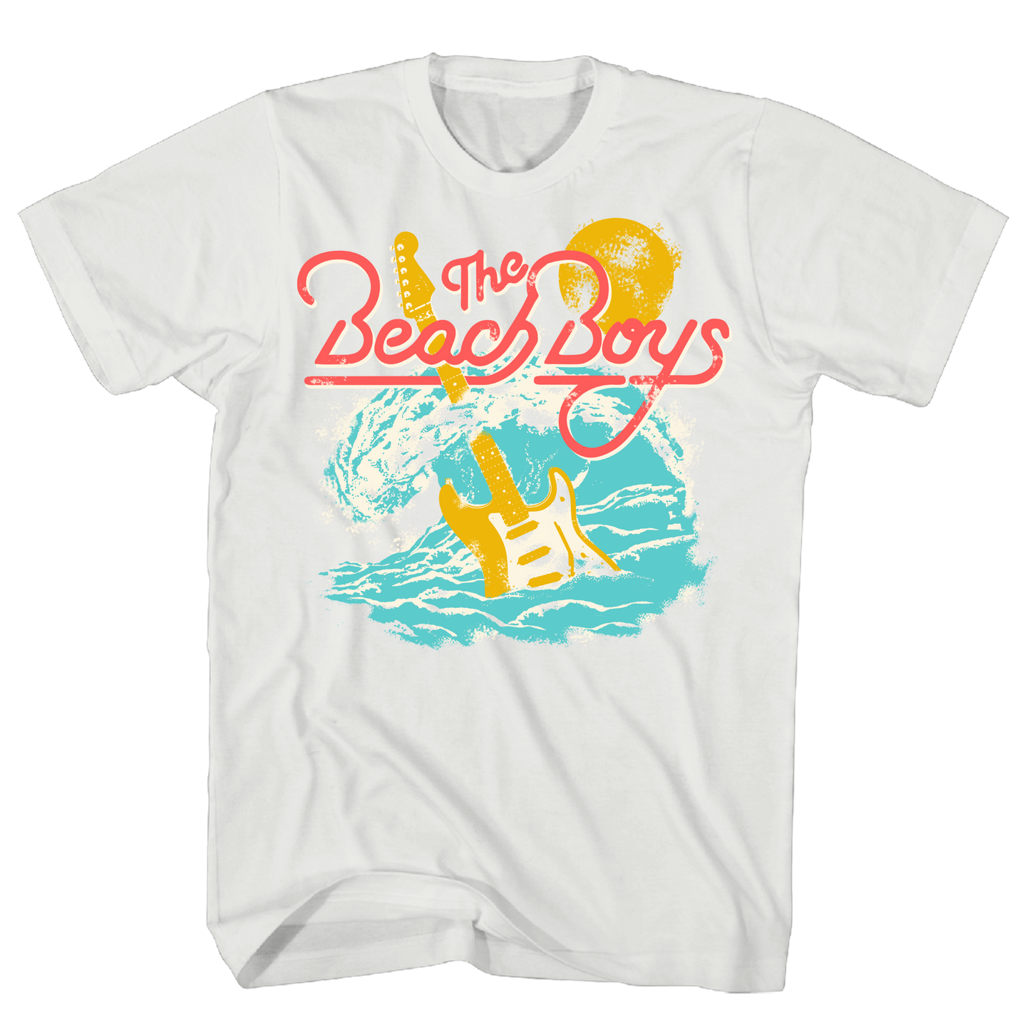 BEACH BOYS SURFING GUITAR WHITE TEE