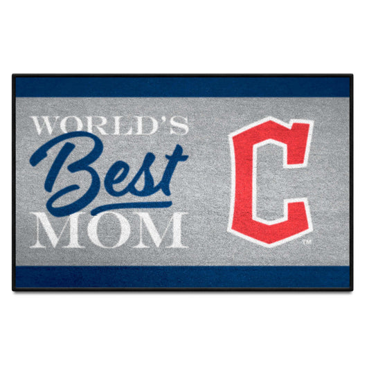 Cleveland Guardians World's Best Mom Starter Mat Accent Rug - 19in. x 30in. - Cleveland Guardians