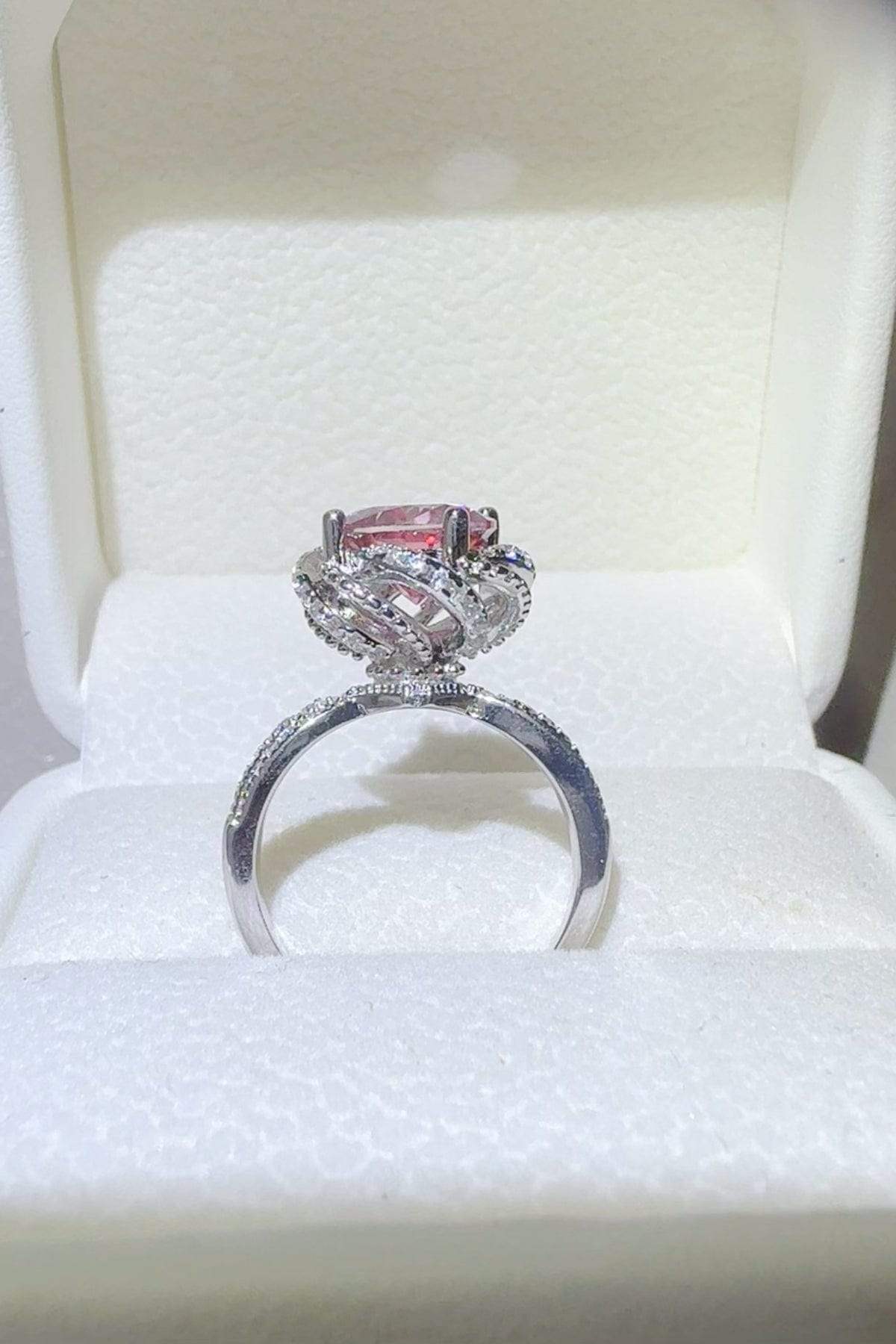 2 Carat Moissanite 925 Sterling Silver Flower Shaper Ring - Trendsi - Flyclothing LLC