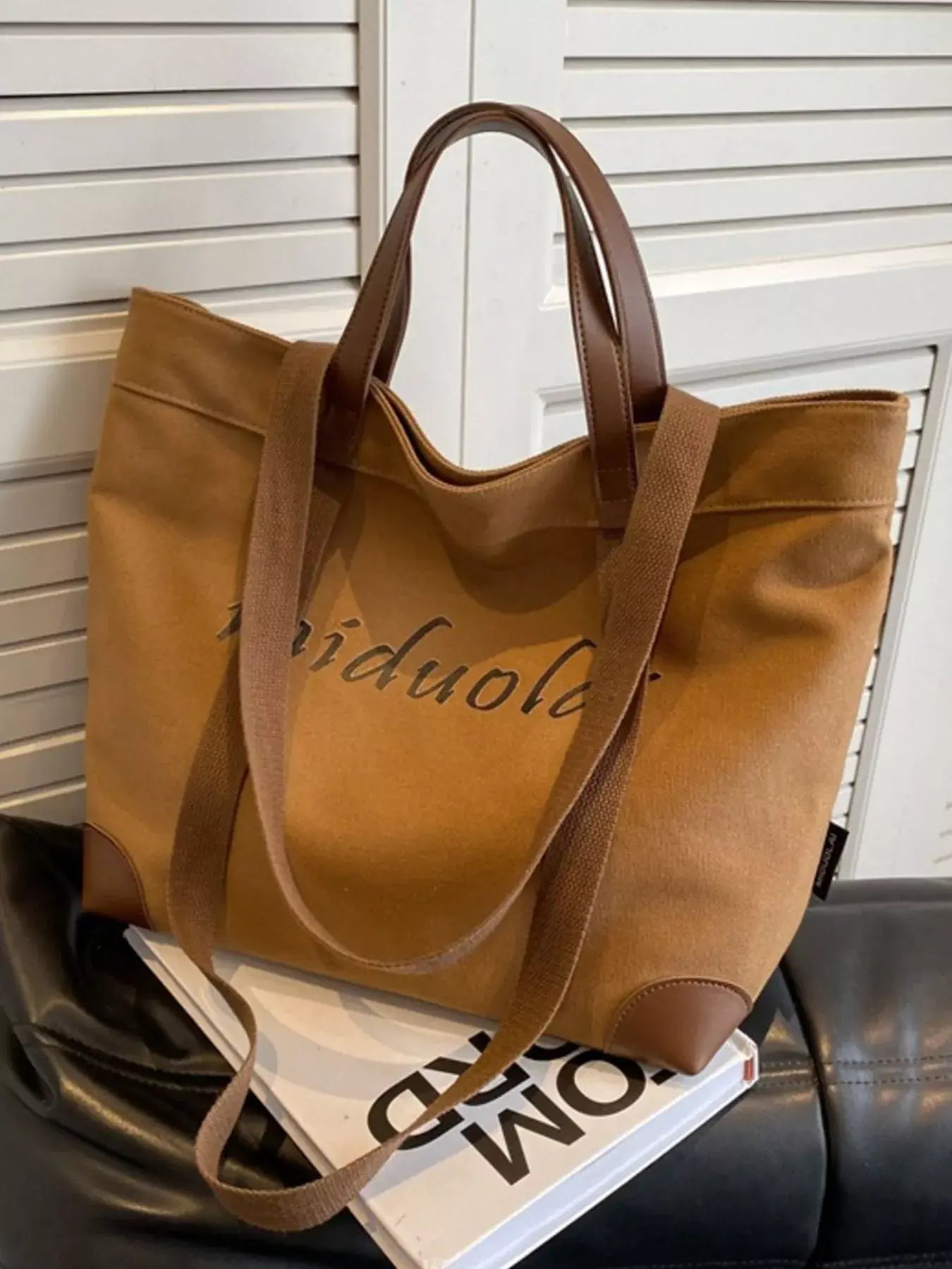 Casual Canvas Handbag - Trendsi - Flyclothing LLC
