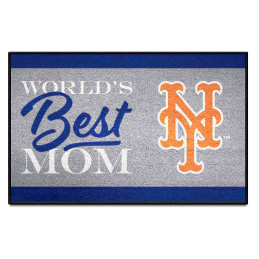 New York Mets World's Best Mom Starter Mat Accent Rug - 19in. x 30in. - New York Mets
