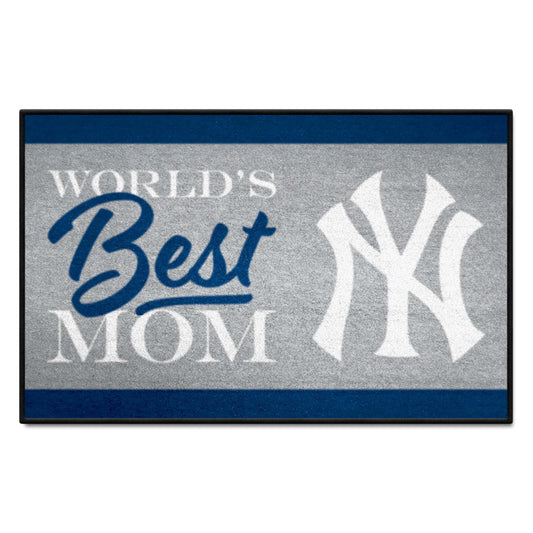 New York Yankees World's Best Mom Starter Mat Accent Rug - 19in. x 30in. - New York Yankees