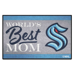 Seattle Kraken World's Best Mom Starter Mat Accent Rug - 19in. x 30in. - Seattle Kraken
