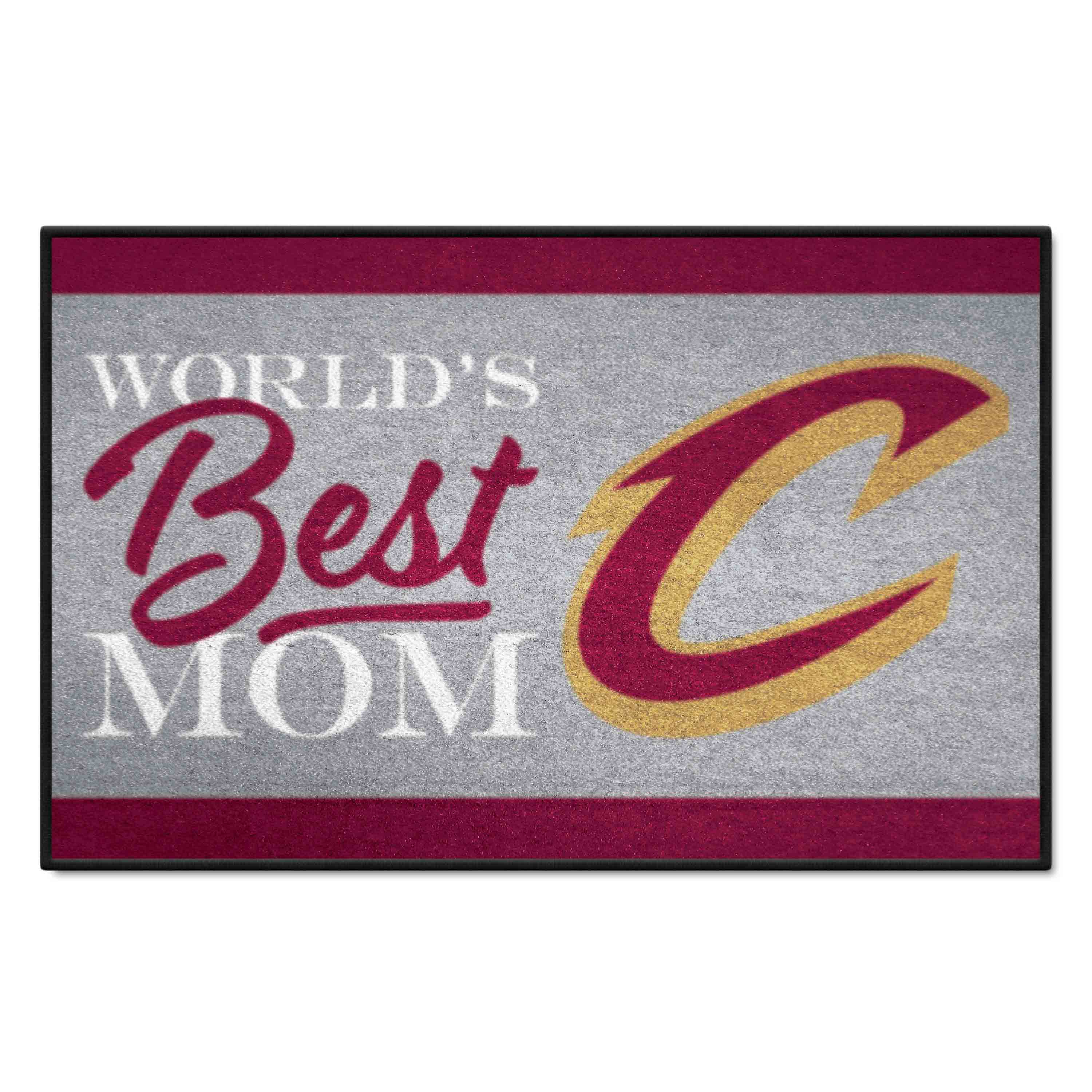 Cleveland Cavaliers World's Best Mom Starter Mat Accent Rug - 19in. x 30in. - Cleveland Cavaliers