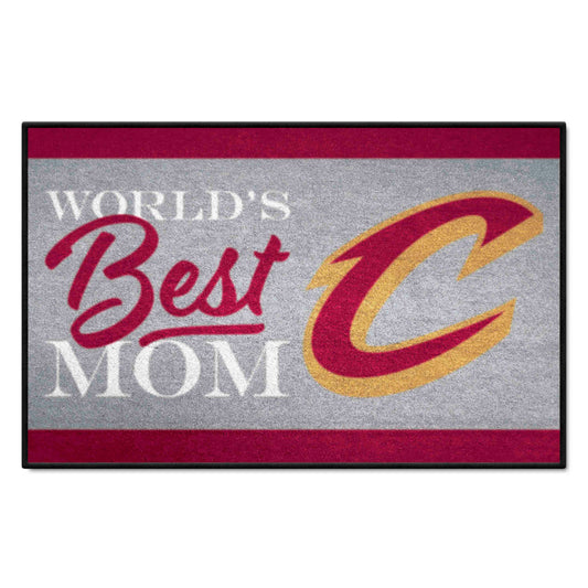 Cleveland Cavaliers World's Best Mom Starter Mat Accent Rug - 19in. x 30in. - Cleveland Cavaliers