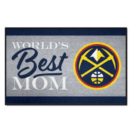 Denver Nuggets World's Best Mom Starter Mat Accent Rug - 19in. x 30in. - Denver Nuggets
