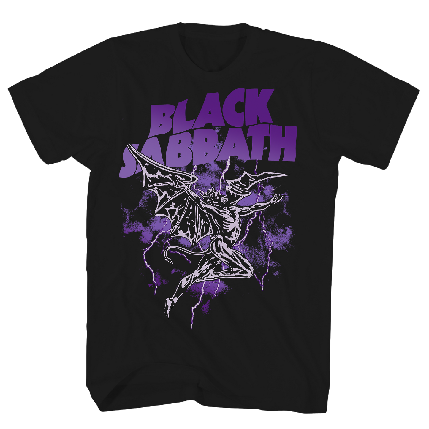 BLACK SABBATH HENRY PURPLE LIGHTENING BLACK T-SHIRT