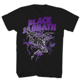 BLACK SABBATH HENRY PURPLE LIGHTENING BLACK T-SHIRT