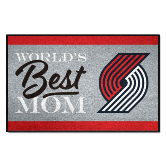 Portland Trail Blazers World's Best Mom Starter Mat Accent Rug - 19in. x 30in. - Portland Trail Blazers