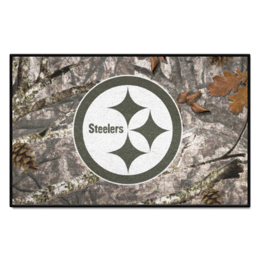 Pittsburgh Steelers Camo Starter Mat Accent Rug - 19in. x 30in. - Pittsburgh Steelers