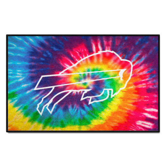 Buffalo Bills Tie Dye Starter Mat Accent Rug - 19in. x 30in. - Buffalo Bills