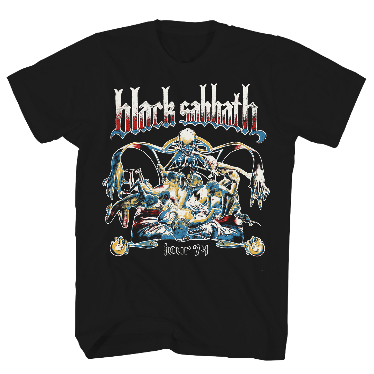 BLACK SABBATH BLOODY SABBATH US TOUR 74 FRT/BACK BLACK T-SHIRT