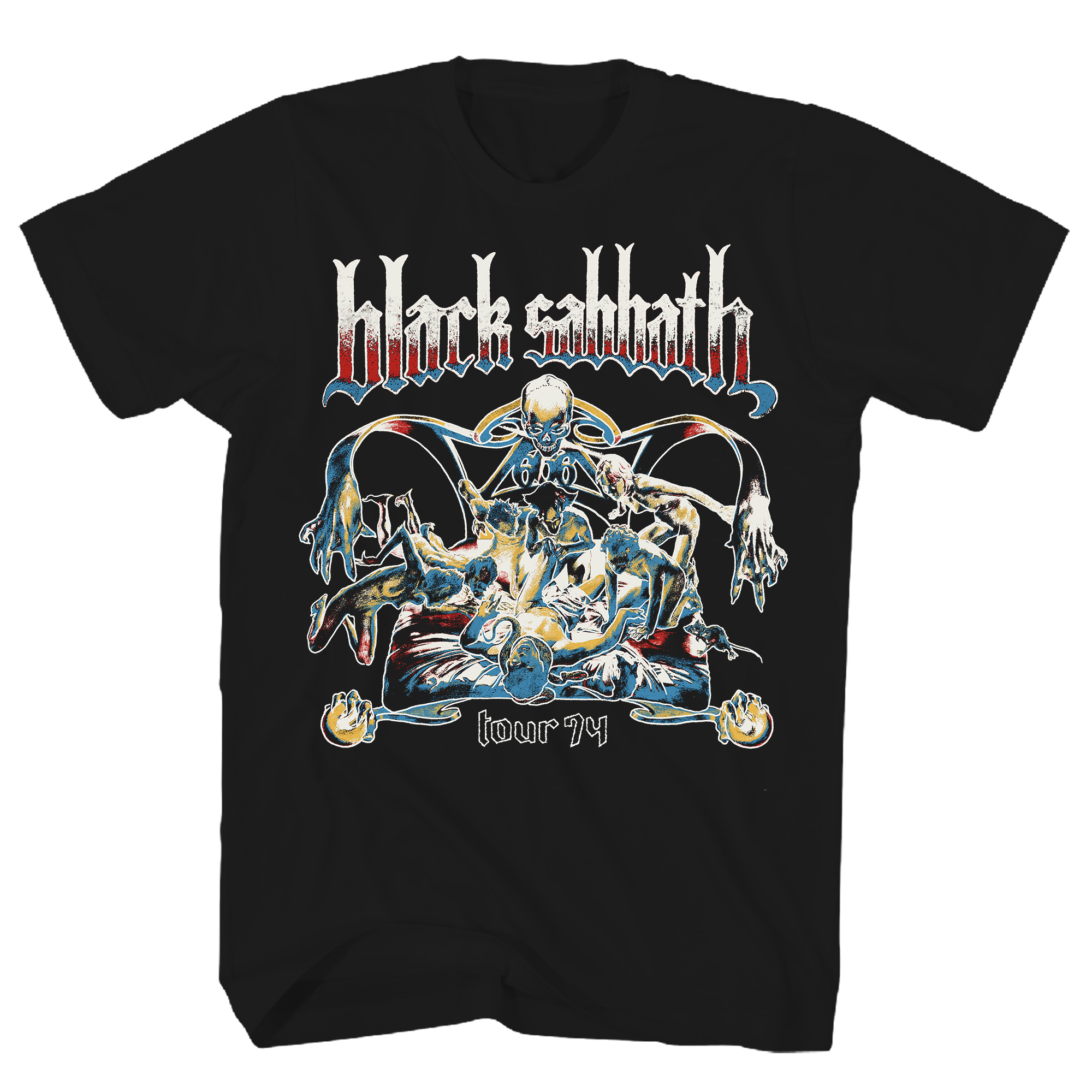 BLACK SABBATH BLOODY SABBATH US TOUR 74 FRT/BACK BLACK T-SHIRT