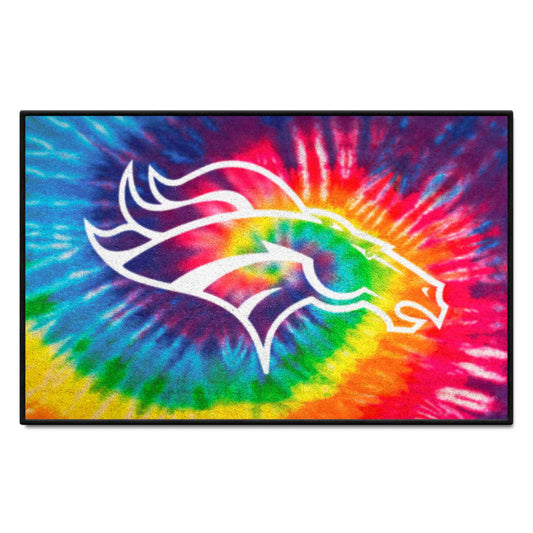 Denver Broncos Tie Dye Starter Mat Accent Rug - 19in. x 30in. - Denver Broncos