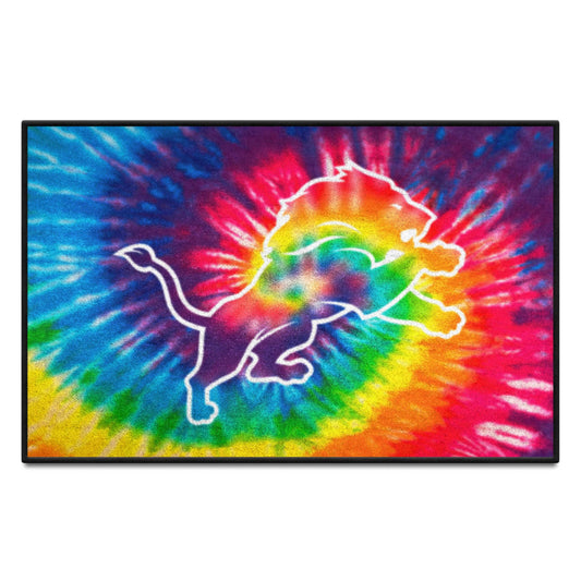 Detroit Lions Tie Dye Starter Mat Accent Rug - 19in. x 30in. - Detroit Lions