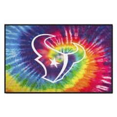 Houston Texans Tie Dye Starter Mat Accent Rug - 19in. x 30in. - Houston Texans