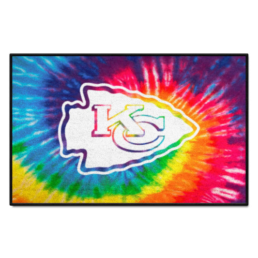 Kansas City Chiefs Tie Dye Starter Mat Accent Rug - 19in. x 30in. - Kansas City Chiefs