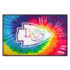 Kansas City Chiefs Tie Dye Starter Mat Accent Rug - 19in. x 30in. - Kansas City Chiefs